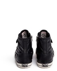 Ash Virgin Buckle Leather High Top Sneakers