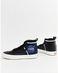 Vans X Space Voyager Sk8 Hi Mte Trainers In Black Vn0a3dq5uq31