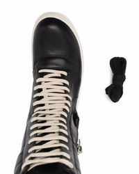 Rick Owens Zip Detail Lace Up Sneakers