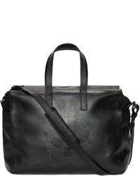 Alexander McQueen Leather Perforated Skull Duffle Bag