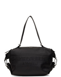 Saint Laurent Black Large Leather Id Bag
