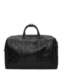 Gucci Black Signature Weekender Duffle Bag