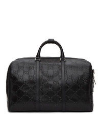 Gucci Black Signature Weekender Duffle Bag