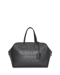 Burberry Logo Embossed Leather Holdall