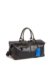 Ted Baker London Ottoman Leather Holdall Bag Black One Size