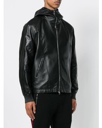 Alexander McQueen Hooded Leather Jacket