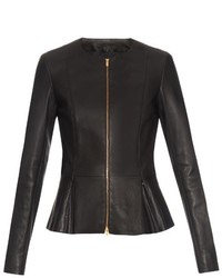 The Row Anaste Collarless Leather Jacket