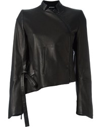 Ann Demeulemeester Asymmetric Leather Jacket