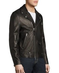 Mackage Asymmetrical Zip Leather Jacket
