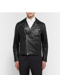 Acne Studios Axl Slim Fit Suede Panelled Leather Jacket