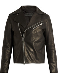 Acne Studios Axl Suede Panel Leather Jacket