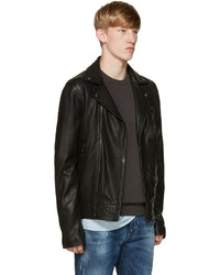 Belstaff Black Leather Beckenham Jacket