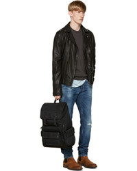 Belstaff Black Leather Beckenham Jacket