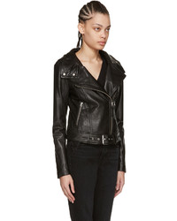 Mackage Black Leather Hania Jacket