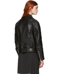 Acne Studios Black Leather Merlyn Jacket