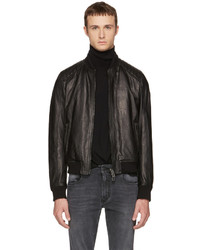 Belstaff Black Leather Pershall Jacket