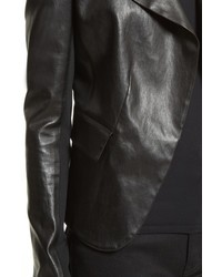 Theory Bristol Peplum Leather Jacket
