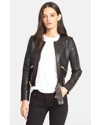 IRO Broome Collarless Leather Jacket