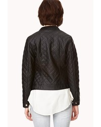 Forever 21 Chic Quilted Faux Leather Jacket