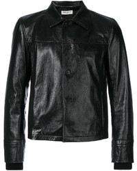 Saint Laurent Collared Leather Jacket