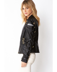 Forever 21 Contemporary Rebel Cutout Jacket