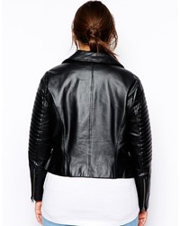 Asos Curve Leather Biker Jacket