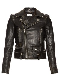 Saint Laurent Destroyed Leather Jacket
