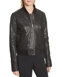 A.L.C. Edison Leather Jacket With Removable Hooded Inset