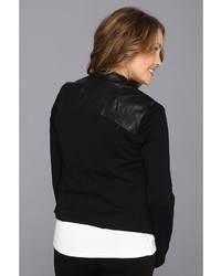 KUT from the Kloth Faux Leather Drape Jacket