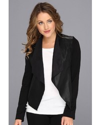 KUT from the Kloth Faux Leather Drape Jacket