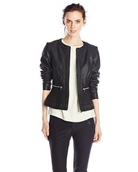 French Connection Plush Faux Leather Jacket