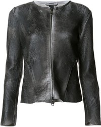 Giorgio Brato Crackle Leather Jacket