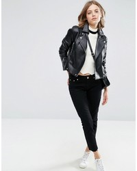 Asos Jacket In Soft Premium Leather