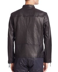 Polo Ralph Lauren Lambskin Leather Cafe Racer Jacket