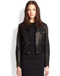 Alexander Wang Leather Classic Fit Moto Jacket