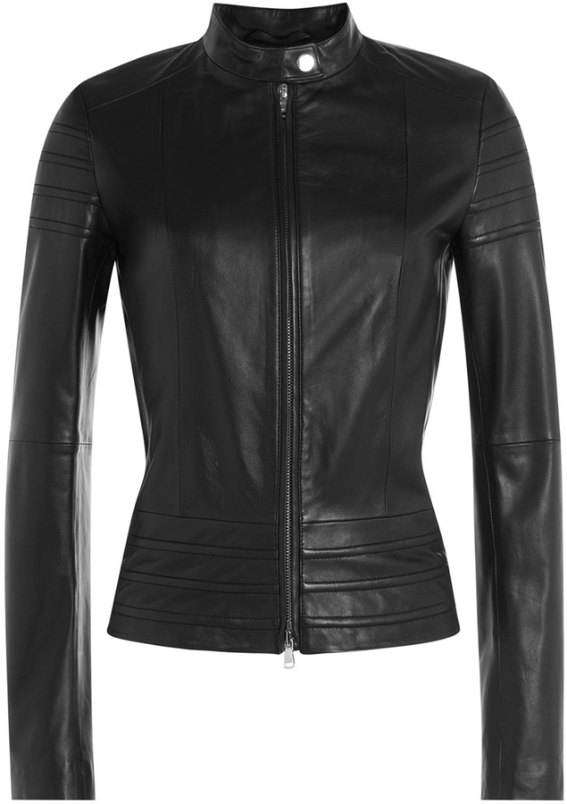 Hugo Liezel Leather Jacket, $699 | STYLEBOP.com | Lookastic