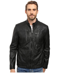 Kenneth Cole New York Marble Pu Leather Jacket