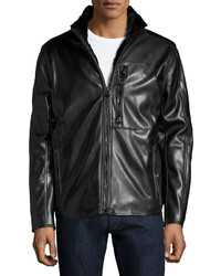 Andrew Marc Marc New York By Gilead Faux Leather Jacket Jet Black