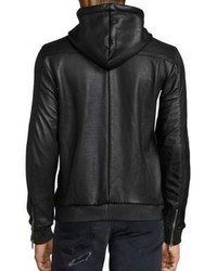 Diesel Mecons Textured Leather Jacket
