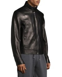 Bally Plain Leather Jacket