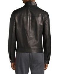 Bally Plain Leather Jacket