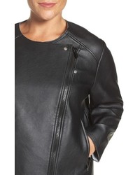 MICHAEL Michael Kors Plus Size Michl Michl Kors Bonded Faux Leather Jacket