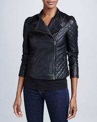 Bagatelle Quilted Leather Motorcycle Jacket