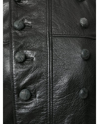 Faith Connexion Tasseled Leather Military Jacket
