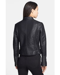 Laundry by Design Turtle Embossed Faux Leather Jacket