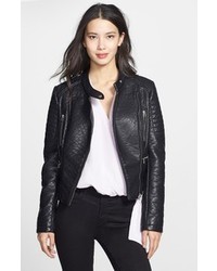Laundry by Design Turtle Embossed Faux Leather Jacket