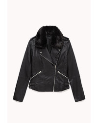 Forever 21 Ultra Chic Faux Leather Moto Jacket