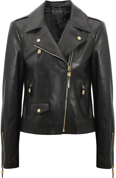 Versace Leather Biker Jacket | Where to buy & how to wear