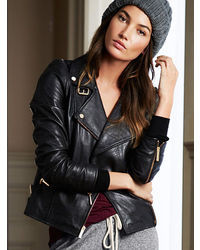Victoria's Secret Leather Moto Jacket
