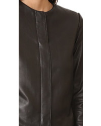 Vince Zip Front Leather Jacket